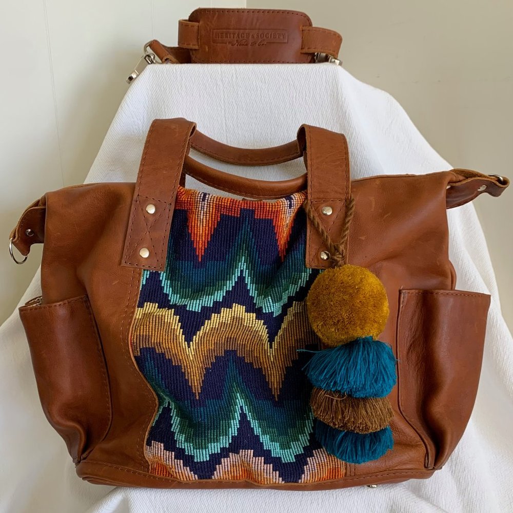 Heritage & Society by Nena &  Co. Full Size Convertible Day Bag.